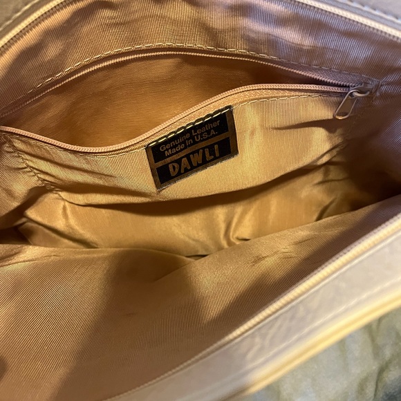 Vintage DAWLI Leather Gold Elephant Handbag - Picture 6 of 8